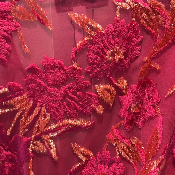 Fleur du Mal Fil Coupe Long Wrap Dress, Gia Pink, 2 - Picture 11 of 12